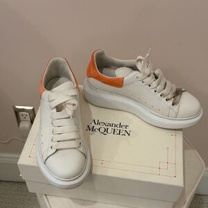 Alexander McQueen Oversized Sneakers in Coral